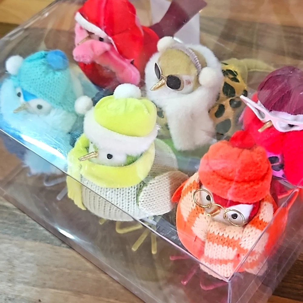 🐦 Sassy 'N Hip Winter Fashion Bird Decor, New in Box! 💋